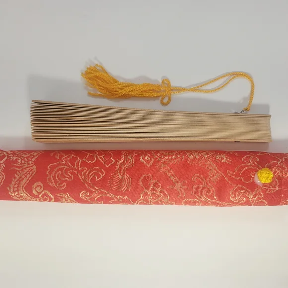 Two Wooden Hand Fans - Picture 5 of 8